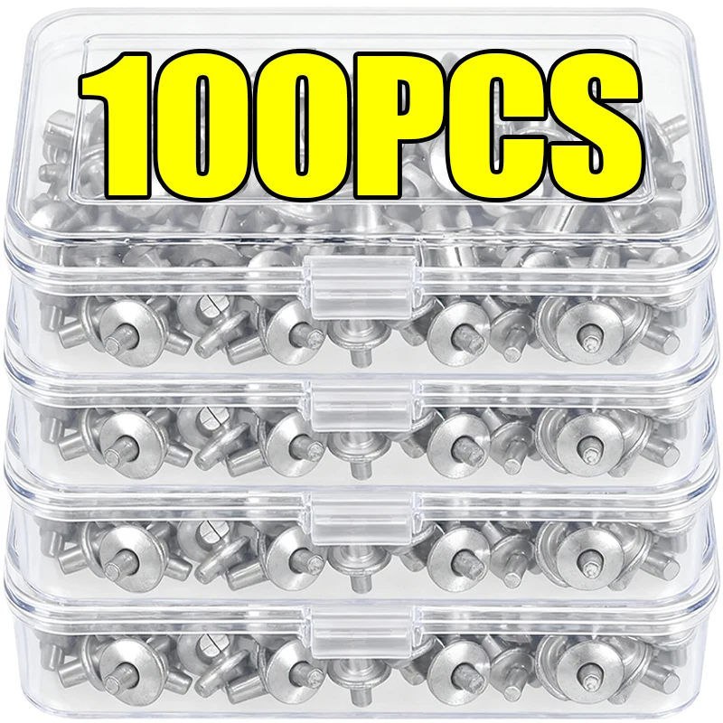 

7/9/11mm Aluminum Hammer Drive Expansion Rivets Piercing Knock Type Nail Head Percussion Expansion Self Tapping Screws Fasteners