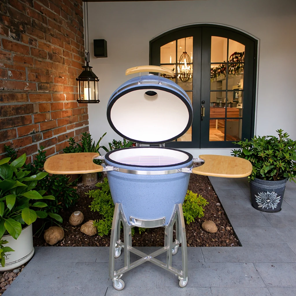 

Auplex BIG Asador OEM Green 23 Inch Pro Charcoal Smoker BBQ Kamado Grills