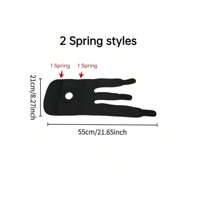 دعامة ركبة قابلة للتنفس وقابلة للتعديل (بدون مثبتات جانبية) - للتدريب على التمارين وتخفيف آلام الركبة #5