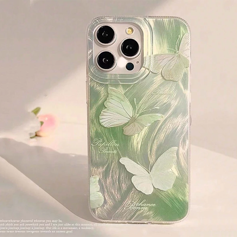 Pink Sparkling Butterfly Phone Case For Huawei Honor 90 8X 9X 80 70 50 X7 Y9S Y9 Prime 2019 PSMART 2021 Shockproof Cover