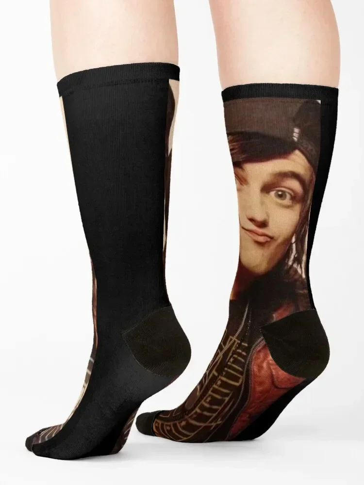 Kellin Quinn and Vic Fuentes Socks heated warm winter floor bright garter Socks Women's Men's