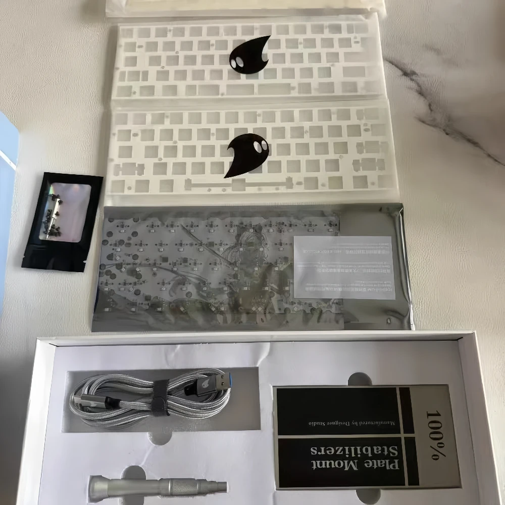 Genuine ICESOUL ISO60lim Custom E-Sports Magnetic Switch Keyboard Internal Mod Kit, Full Mod Kit for Magnetic Gaming Keyboards