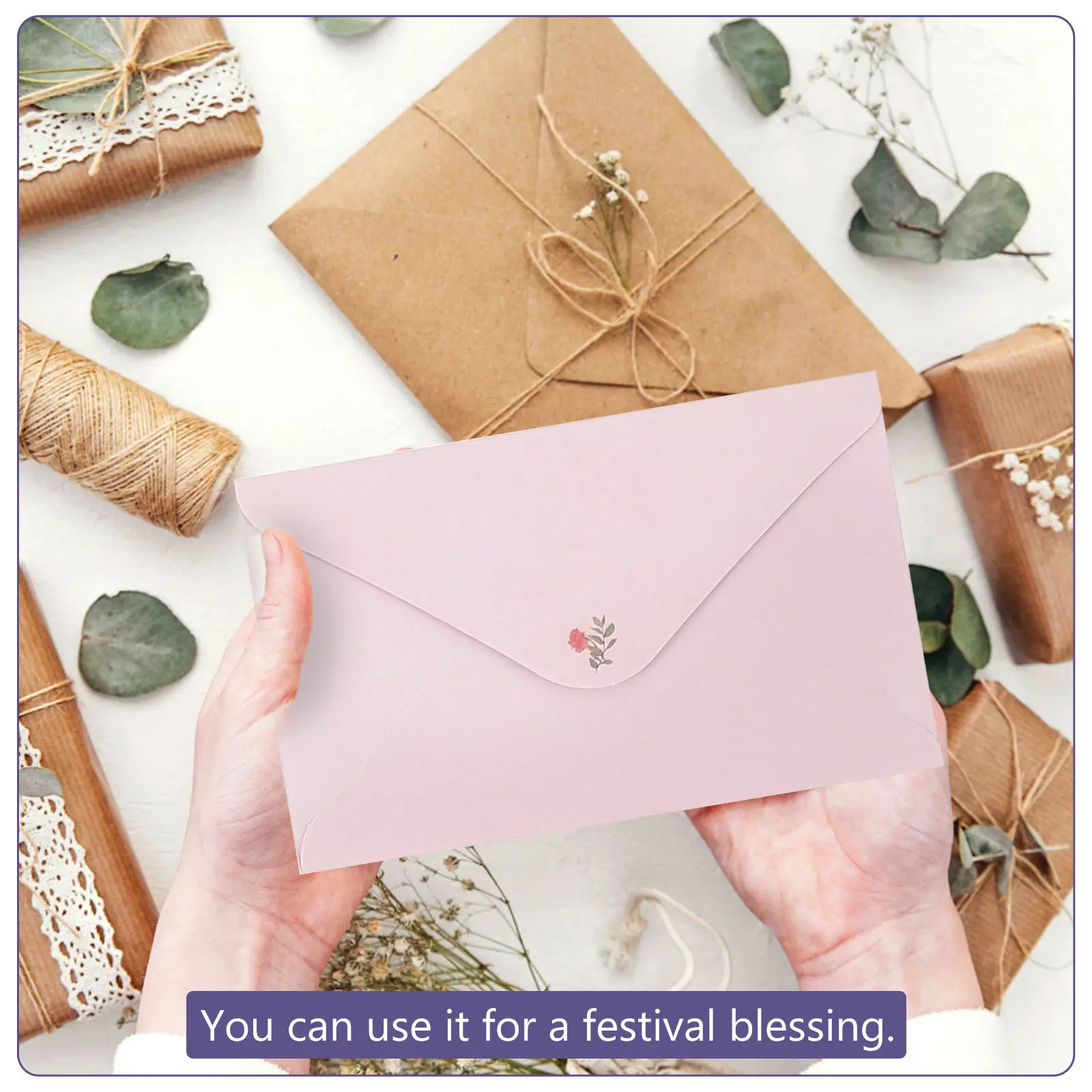 5Sets Thick Smooth Creative Letter Paper Envelope Kit Decorative Stationery Set for Writing Notes Poems Painting Journaling Gift