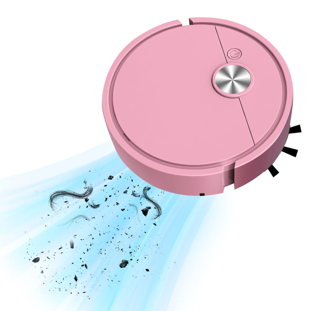 3 in 1 청소 로봇 충전식 진공 청소기 강력한 흡입력 컴팩트 청소기 애완동물 털 및 완고한 오염물질용