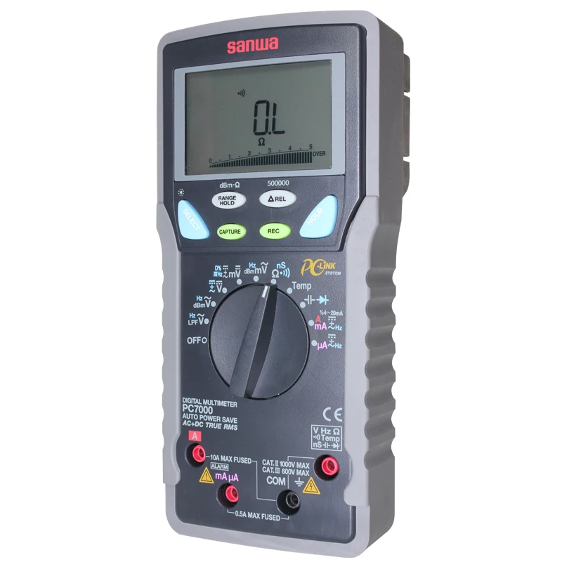 Japan sanwa PC7000 High Accuracy High Resolution True RMS Digital Multimeter/PC Communication/500000 counts for DCV,Dual display