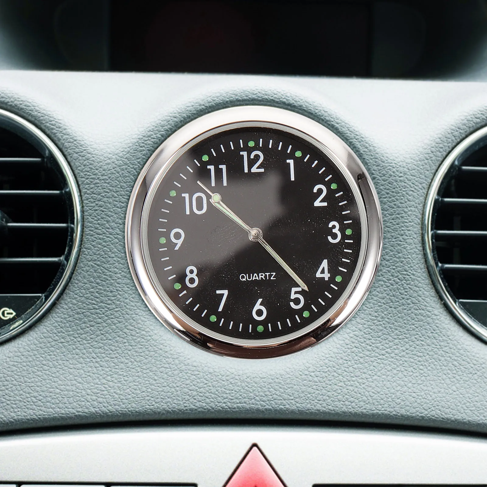

2PCS Car Clock Luminous Pointer Fashion Look Convenient Reading Low Light Night Adhesive Installation Dashboard Decor