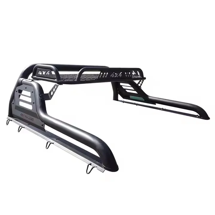 Car Exterior Accessories Steel Roll Bar Sport Bar with Basket Rack for 2016-2019 4WD Easy Installation
