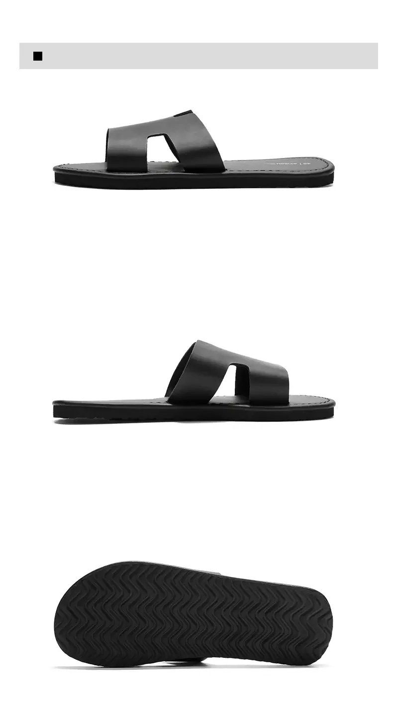 Men's One Strap Roman Sandals Slippers, Cross Border Fashion Casual Slides Plus Size Large Size Outdoor Shoes