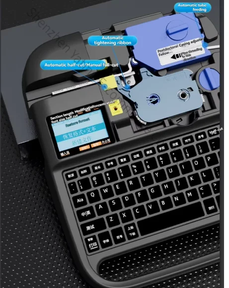 Line Tube Wire PVC Line Number Machine Tube Printer Cable Printer  Automatic Electronic Portable Marking Computer Tube Coding