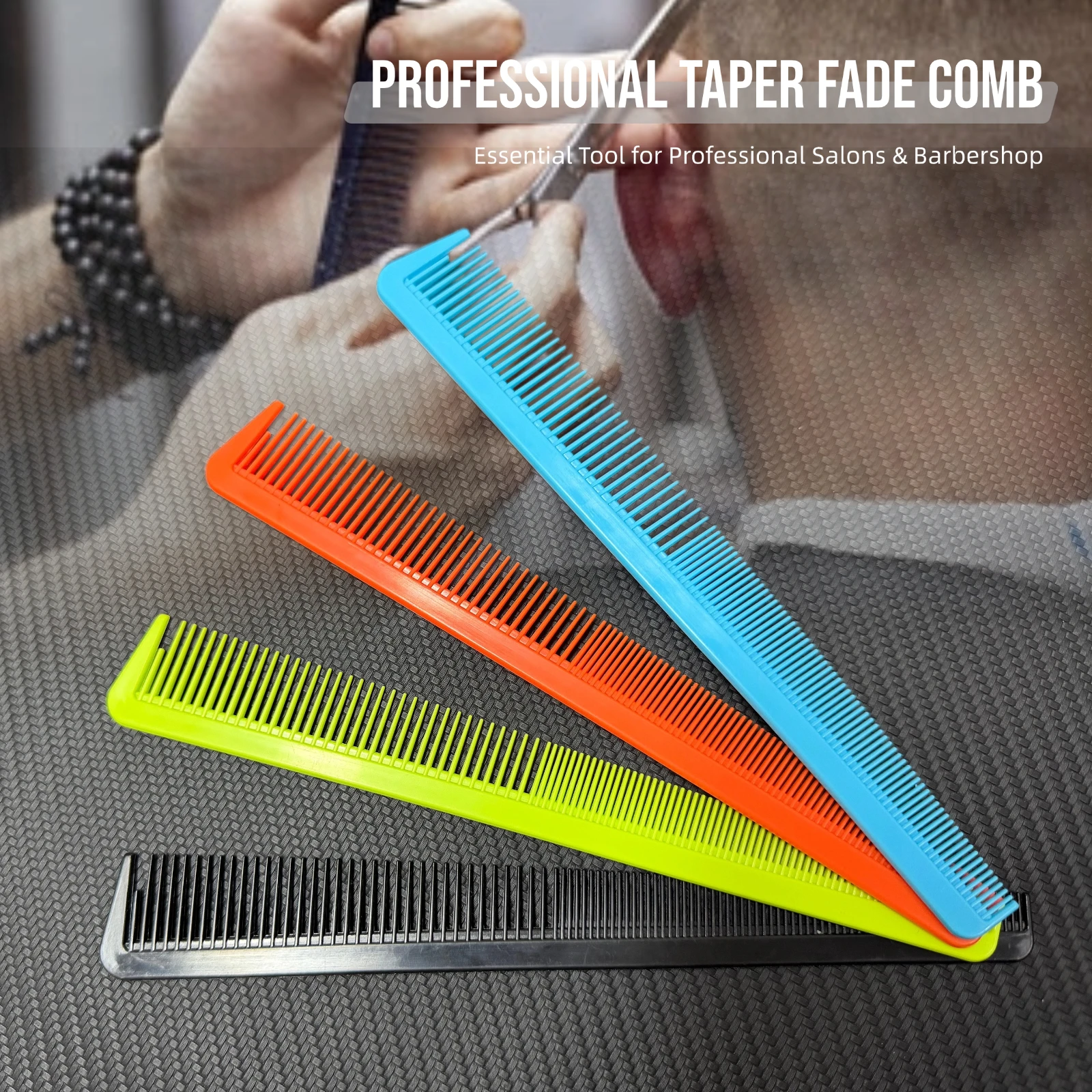1/8PCS Professional Barber Tapered Comb Heat Resistant Smooth Hair Combs For Men Women Cutting Comb For Hairdresser Salon Tools