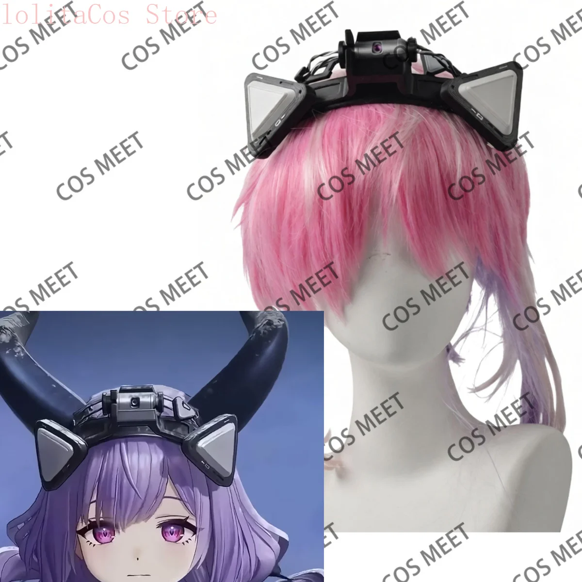 Arknights:Endfield Typhoeus 3d Printed Cosplay Props Hair Clip Decor Headwear Role Play Accessory Hairpin Halloween Gift