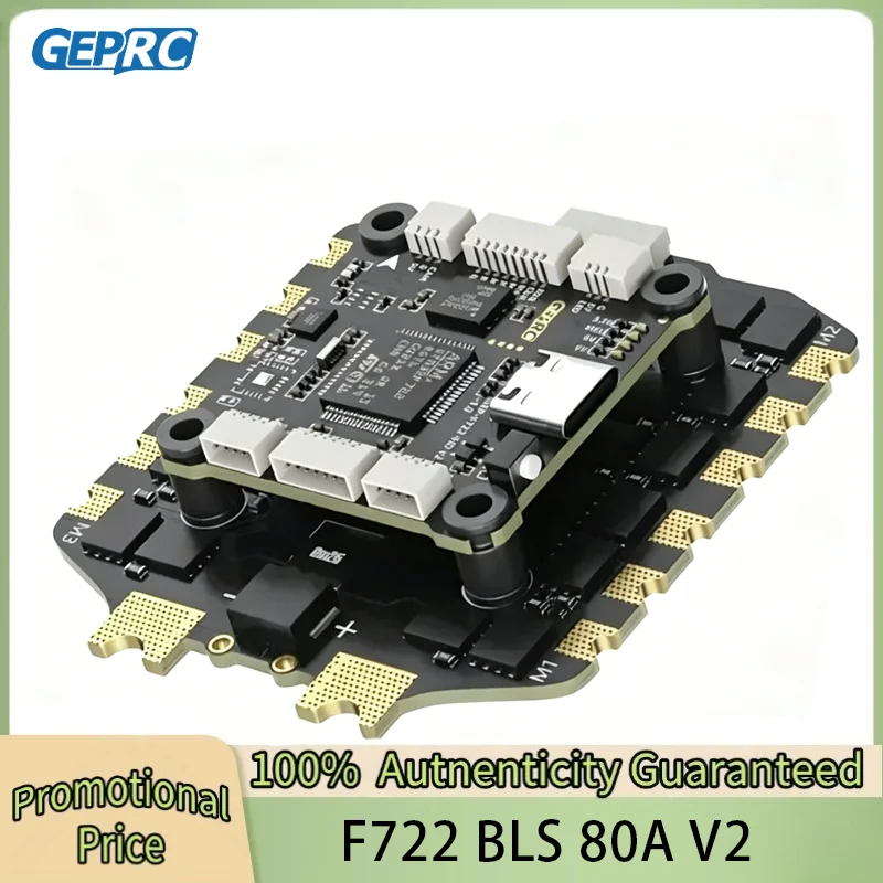 

GEPRC TAKER F722 BLS 80A V2 STACK 80A 4IN1 ESC 16MB Black Box Data Analyze Record Flight Data Plug XT60 Play Racing