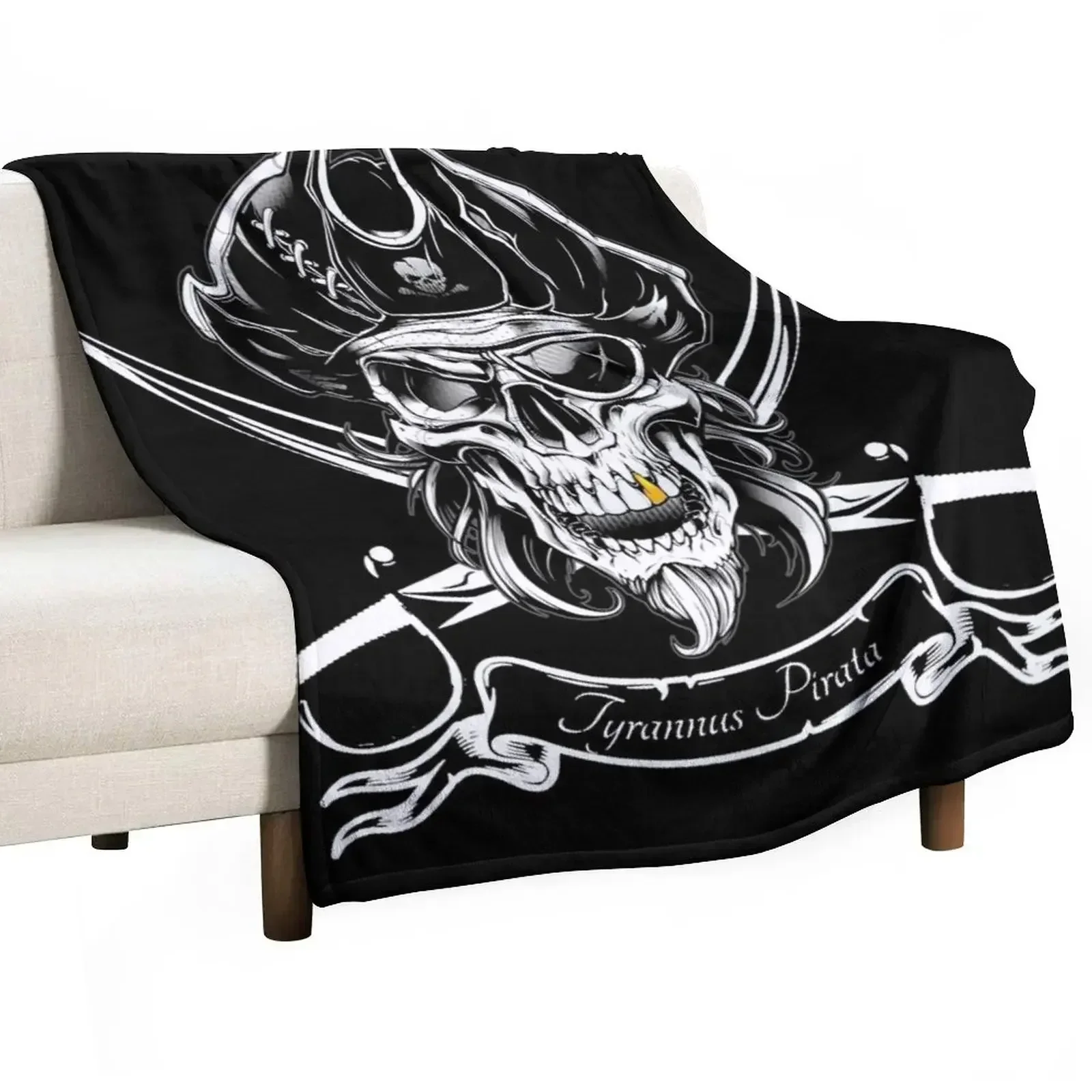 

Pirate Throw Blanket Soft Plush Plaid Bed linens Blankets