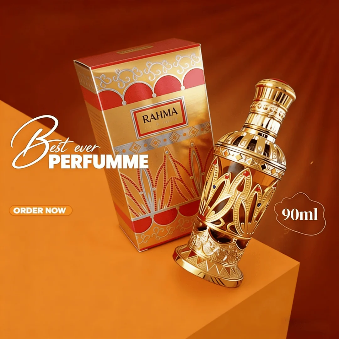 

Rahma Arabian Perfume Oil, Exotic Oriental Fragrance with Woody Spicy Notes, Luxury Middle Eastern Attar for Long Lasting Wear