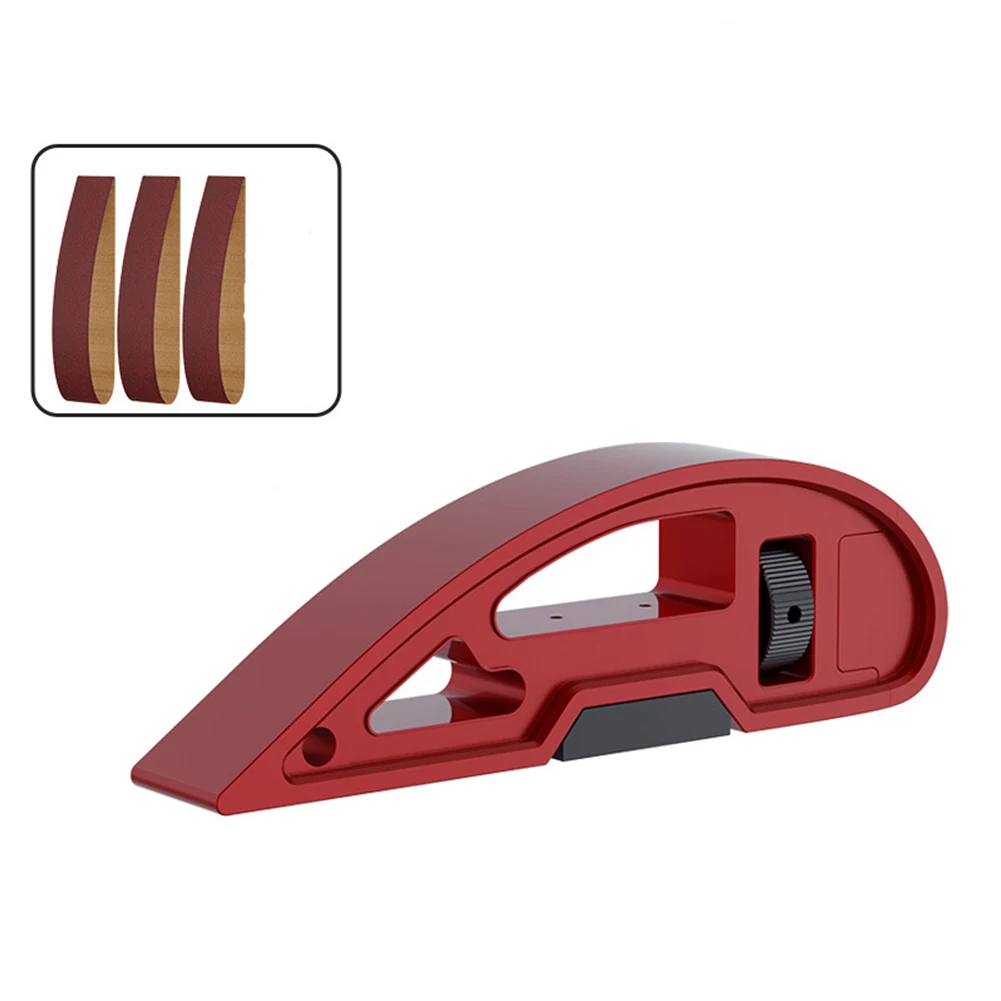 Per la lavorazione dei metalli Porta carta vetrata regolabile Porta carta vetrata fatto a mano Lucidatura angolare ruota a tensione regolabile