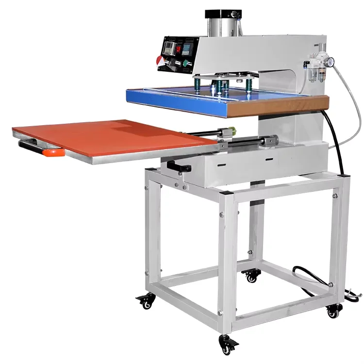 Auto Open 16x24 Heat Press Machine Manual Grade Large Format Heat Transfer for Garments Caps Papers for Home Use Printing Shops