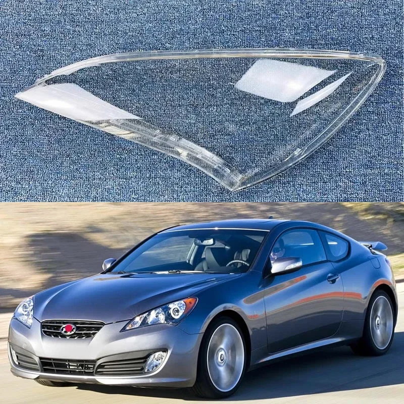 

For Hyundai ROHENS-Coupe 2009-2011 Car lamp cover Plexiglass headlamp shell headlight lens Car lampshade surface