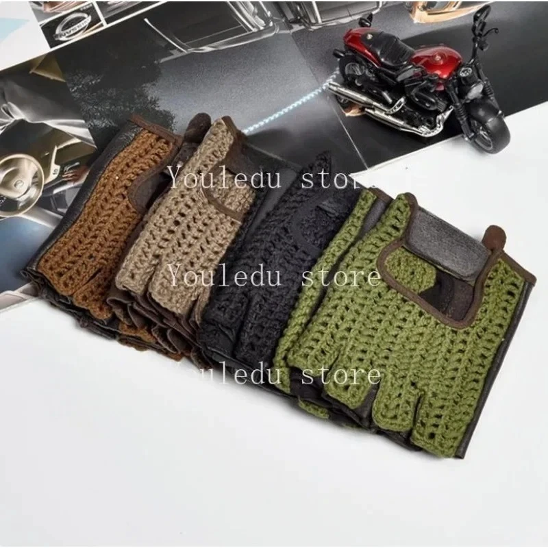 Equestrian Deerskin Gloves Suitable For Motorcycle Breathable Non-Slip