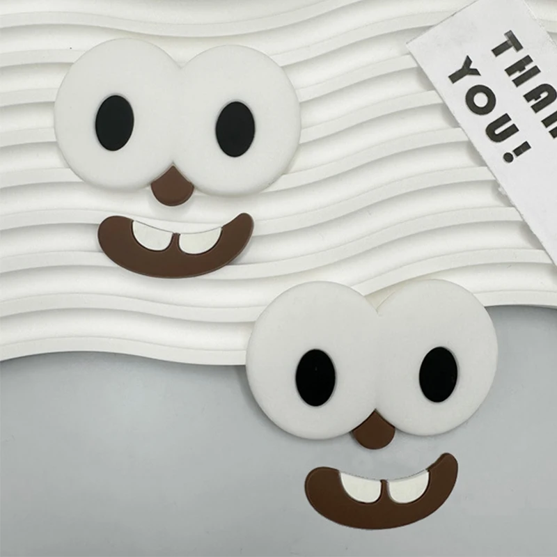 

Big Eyes Smiling Face 3D Sticker for Electric Vehicle Motorcycle Personality Creative Funny Expression Decal Small Accessory