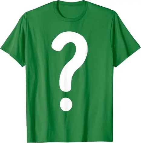 Fragezeichen-Shirt für Paare, Männer, Frauen, Jungen, „Guess Who“-Kostüm-T-Shirt, Fragezeichen „Guess Who“-Shirts, Grafik-Streetwear-T-Shirt, Geschenke – Detail 7