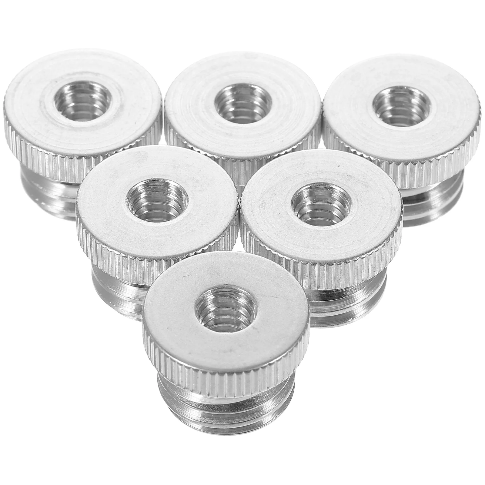 

6pcs 1/4 Inch To 5/8 Inch Aluminum Thread Adapter For Camera Tripod Mounting Studio Equipment Conversion Screw Gradienter