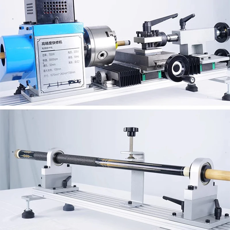 Billiard Cue Repair Machine Lathe Copper Hoop Replacement Angle Repair Leather Head Straightening