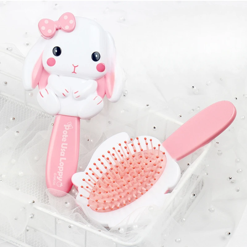 Cartoon Air Cushion Comb for Kids Girls Cute Mini Portable Comb Princess Baby Massage Anti-static Hair Care Smooth Hair Comb