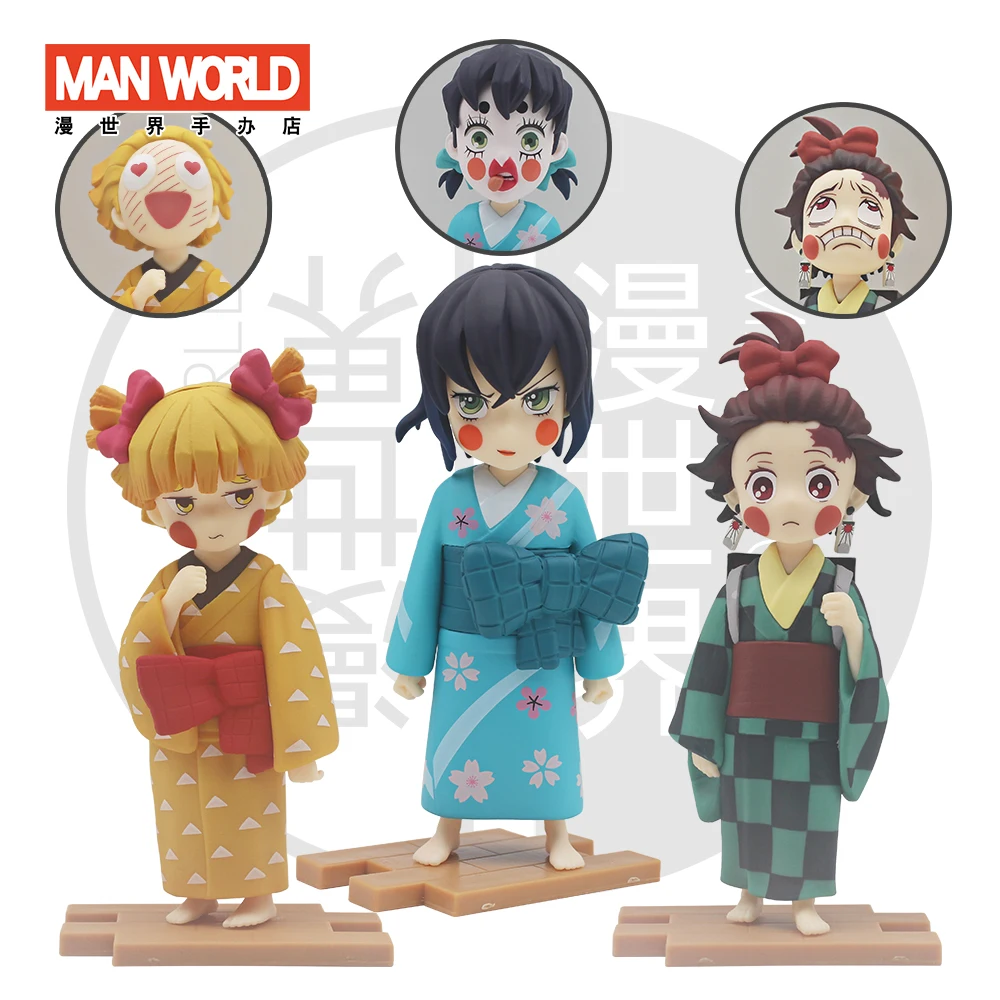 Ghost Exterminator Blade Figure Women's Clothing Tanjiro My Wife Shanyi Flower Street Ornament can change heads and expressions