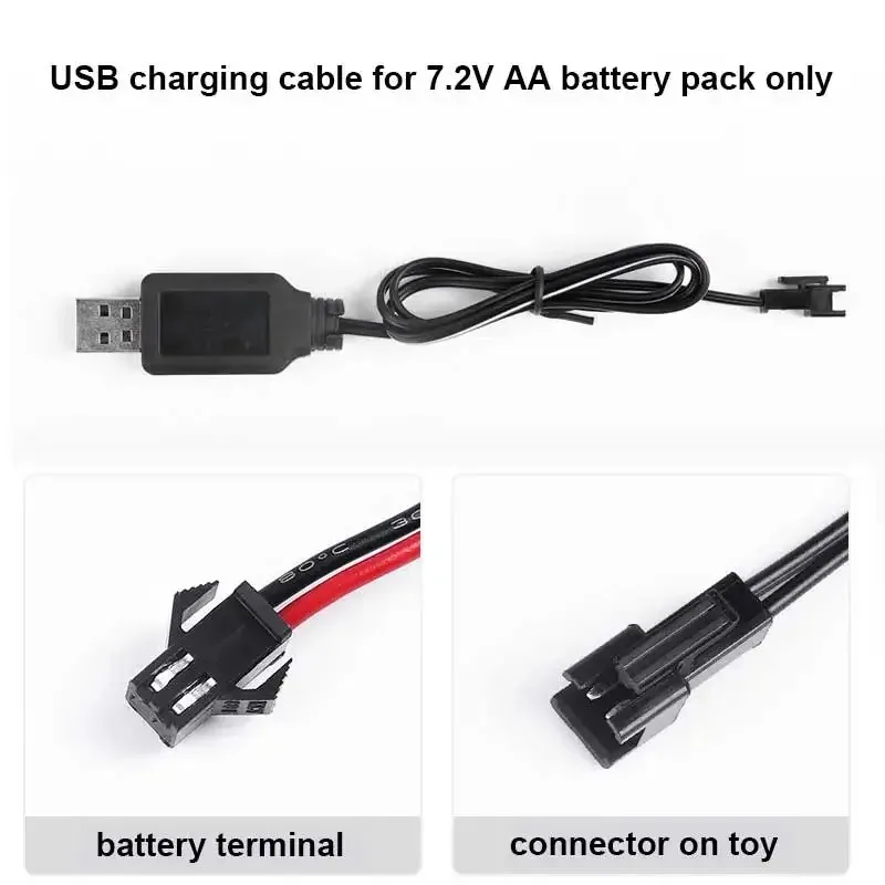 Brand New 7.2V 1200mAh Rechargeable Ni-MH AA Battery Pack for Remote Control Toy Car Lighting Security Facilities Electric Tool