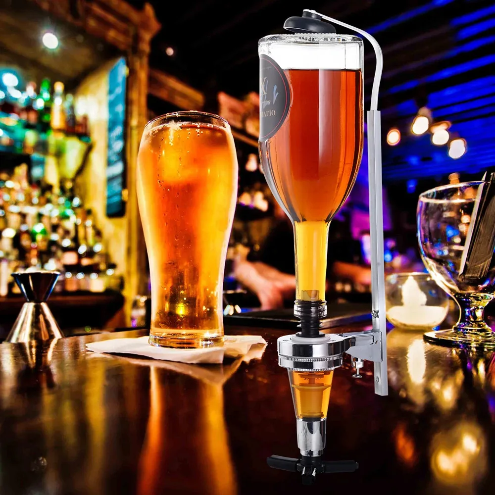 1/2/3 موزع الخمور المثبت على الحائط، دعامة بتلر، رف زجاجة مشروبات الكحول والكوكتيل، موزع مشروبات ويسكي الخمور