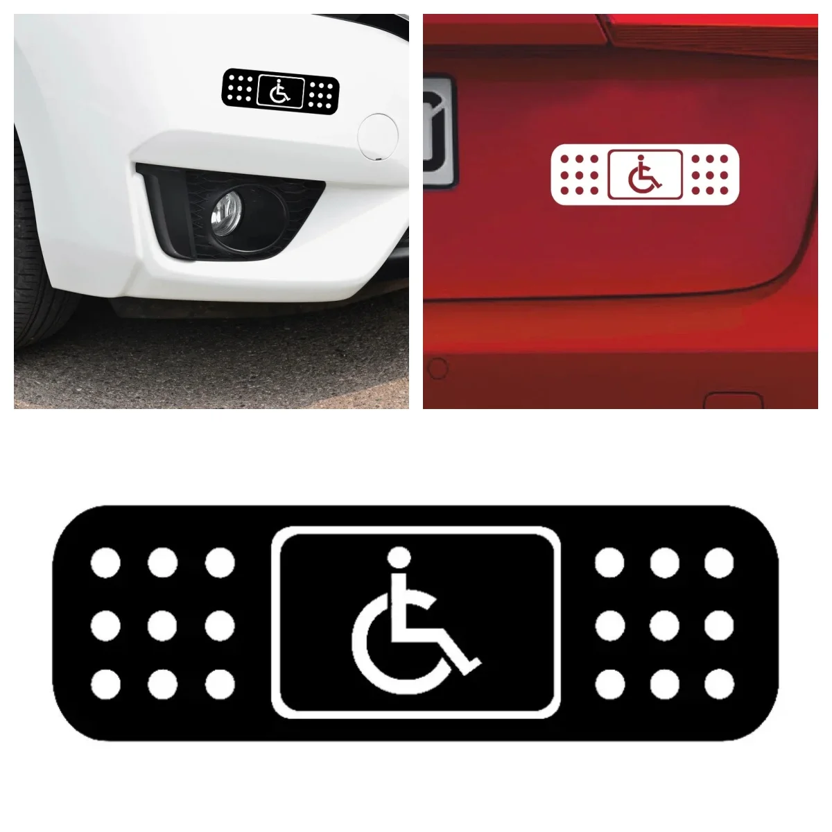 

Personality Warning Sign Help Wheelchair Decal Car Sticker Black/silver Vinyl Warning Sign PVC Wholesale
