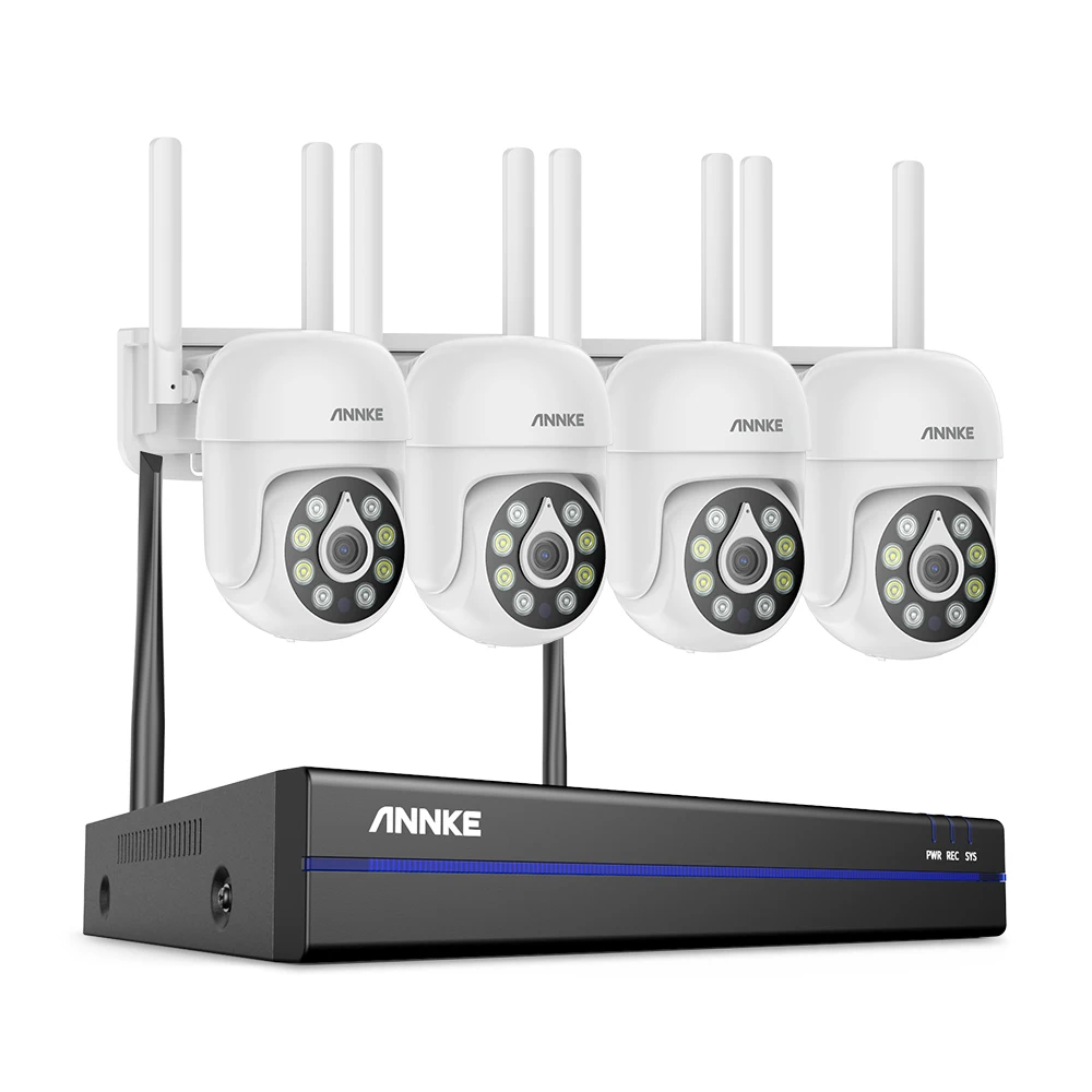 

5MP HD 10CH NVR Wireless Mini PT Security Camera System 4pcs Wi-Fi Access Real Plug-and-play Indoor and Outdoor Camera