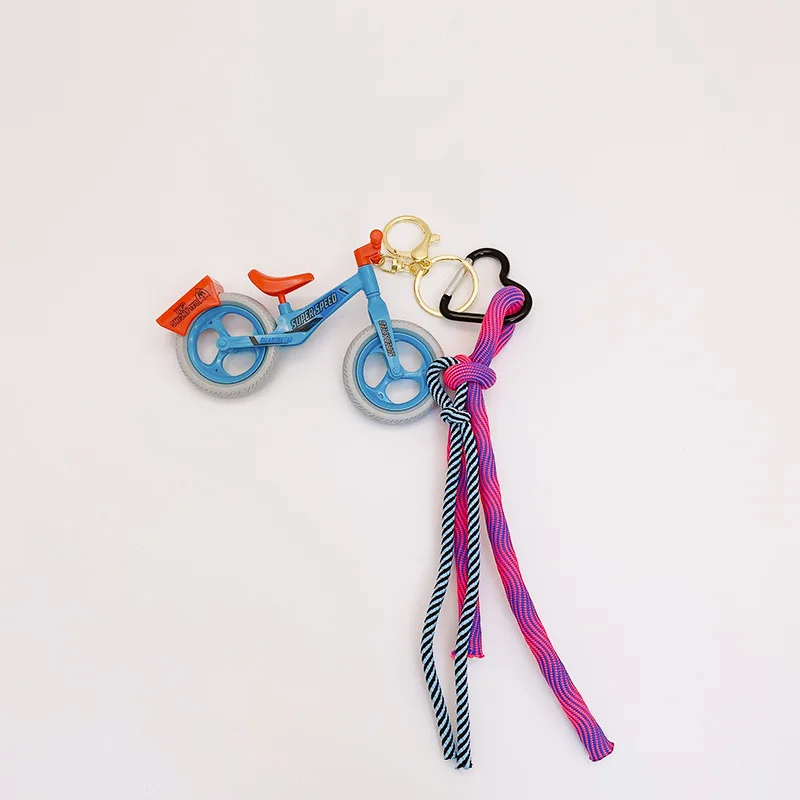 

Color Blocking Sports Style Bicycle Keychain Creative Mobile Phone Bag Hanging Accessories