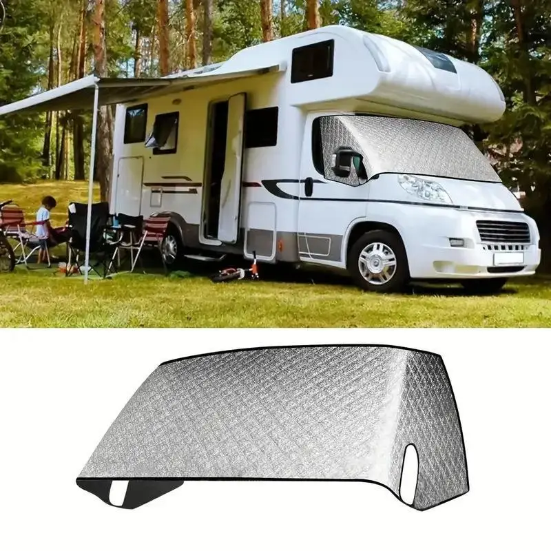 Motorhome Blackout Thermal Windscreen Blind Cover 1PCS Heat Block for Ducato Boxer Relay Summer Road Trip