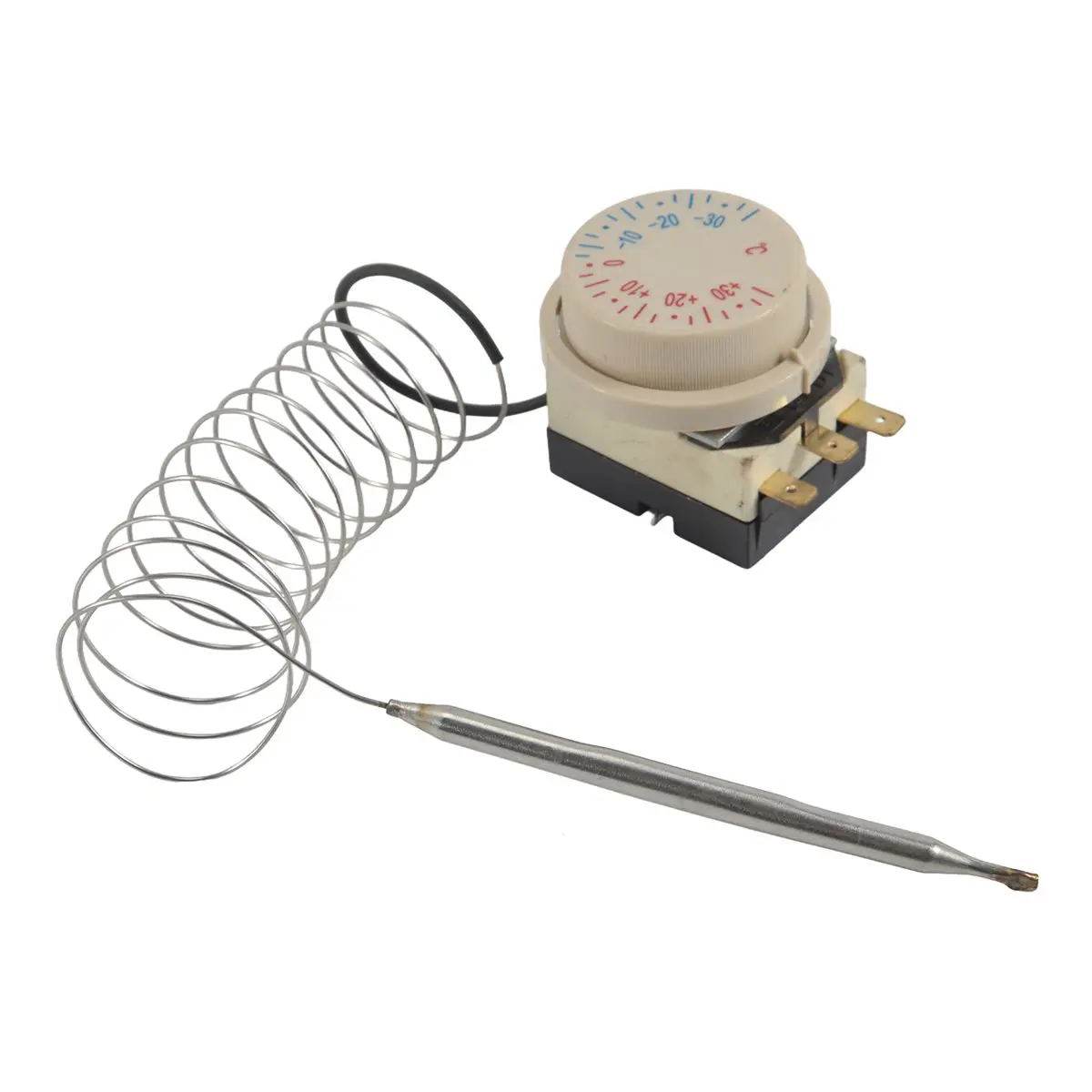 AT42 Freezer -30~+30℃ AC 250V 16A AC380V Temperature Capillary Thermostat