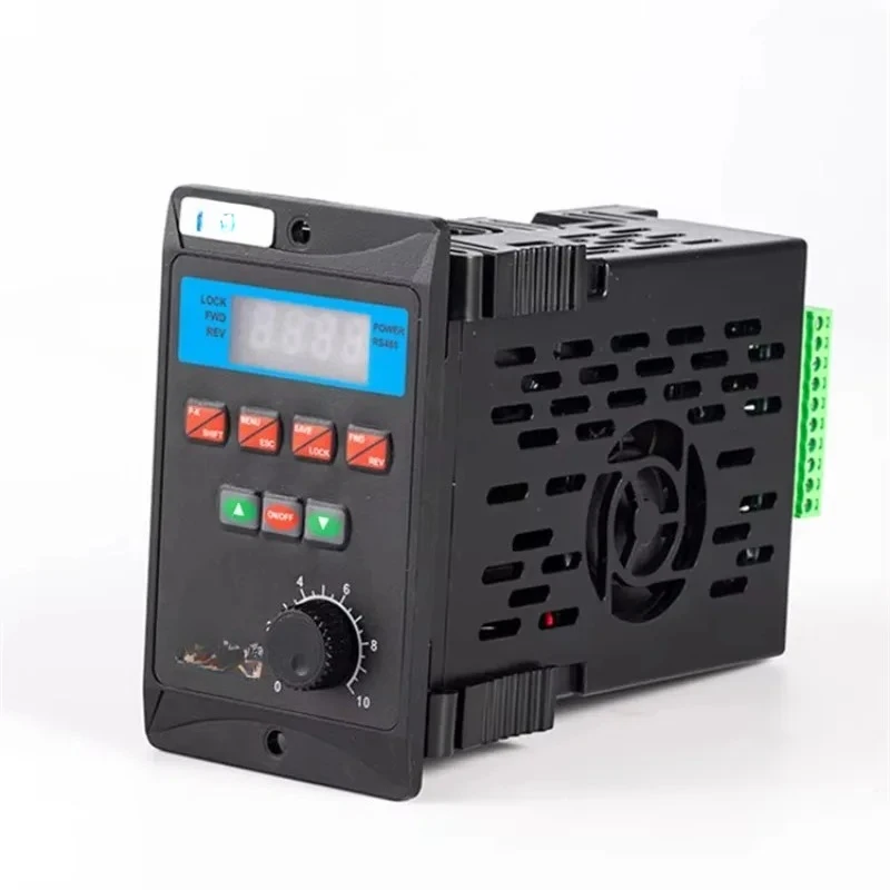 220V Mini VFD Frequency Inverter Single Phase VFD Driver for Motor 100W 200W 400W 750W Motor Speed Controller