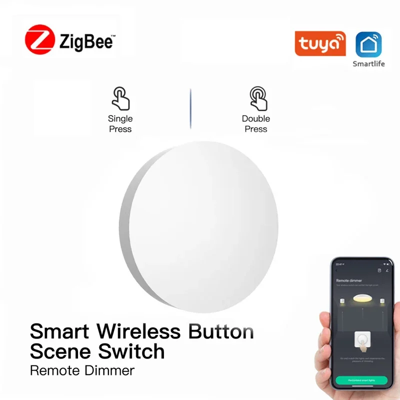 ZigBee 3.0 Wireless Switch Push Button Remote Control Controller Multi-scene Linkage Smart Scene Switch Tuya Smart LIfe Ewelink