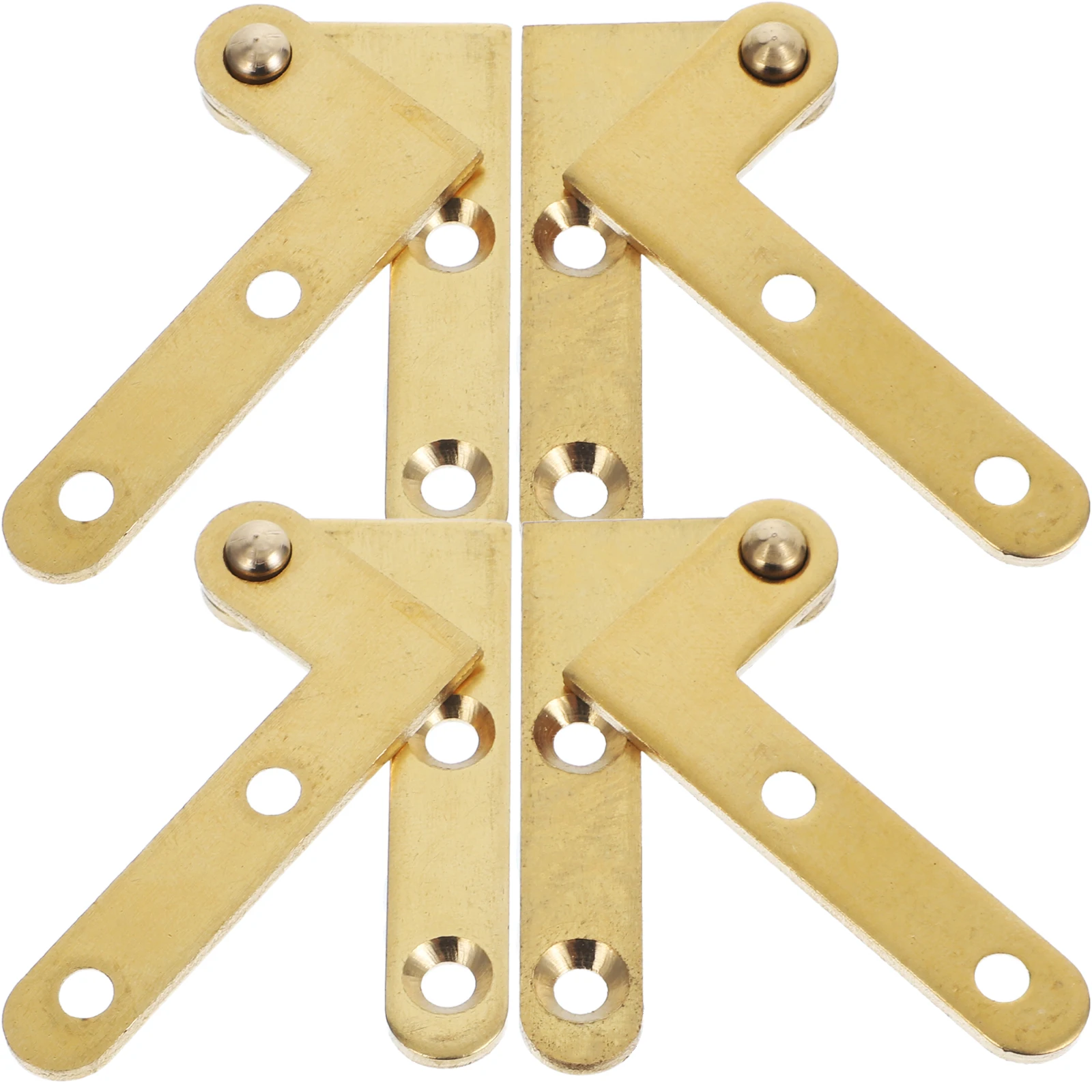 

4 Sets Copper Pivot Hinges Hidden Door Hardware 360 Degree Rotating Invisible Secret Hinges for Wooden Aluminum Frame Cabinet