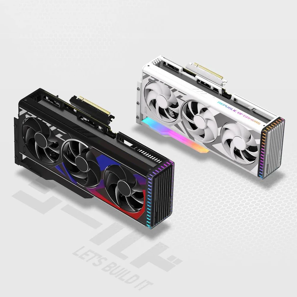 Vertical GPU Mounting Bracket with 15cm PCI-E 4.0 X16 Riser Cable Video Card Support Kit 90 Degree Right Angle