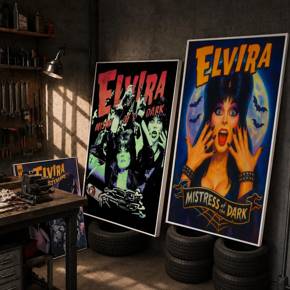 Elvira Mistress of the Dark Poster HD Wall Art Home Decor Waterproof Print Bedroom Garage Party Gift