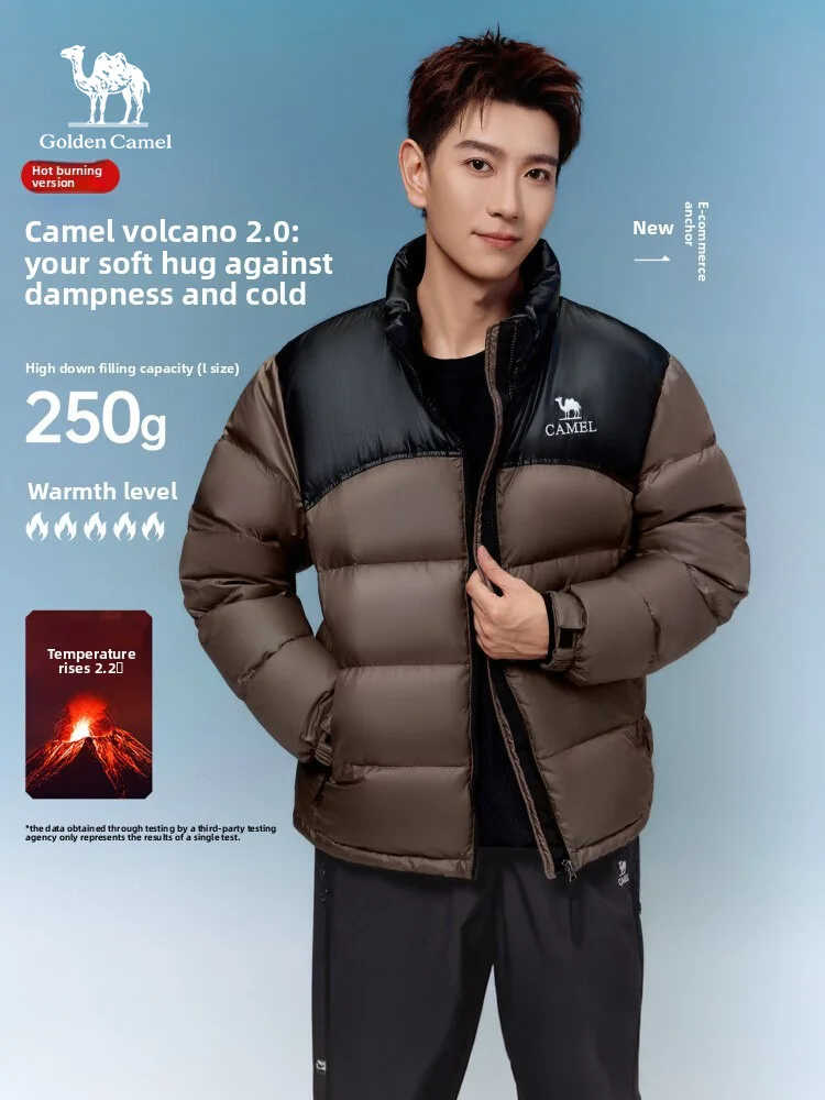 Golden Camel Winter New Waterproof Down Jacket Ultralight Warm 680FP Quick Dry Duck's Down Jacket Outdoor Camping Hiking Coat
