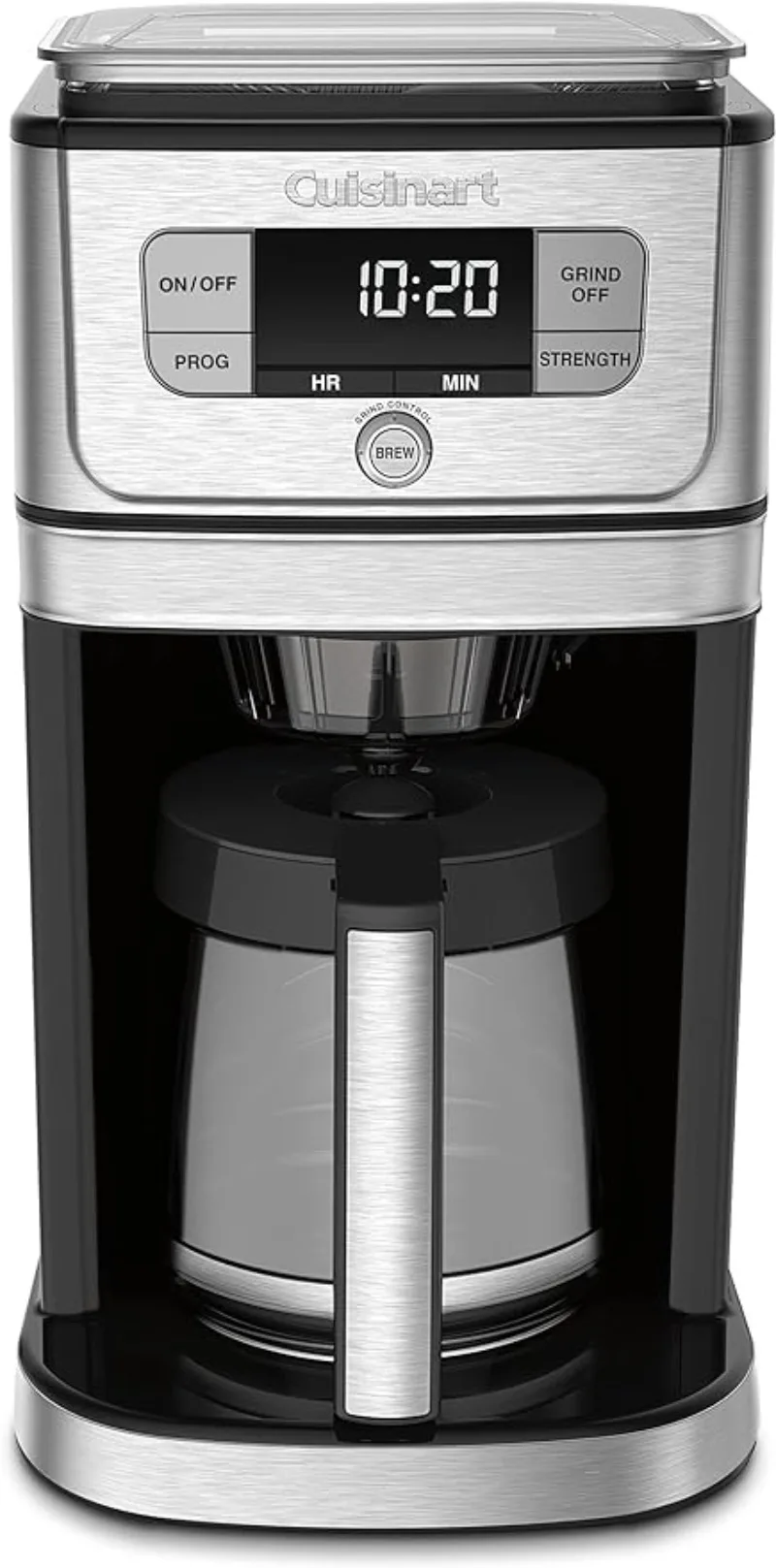 

Cuisinart DGB-800 Fully Automatic Burr Grind & Brew, 12-Cup Glass, Silver