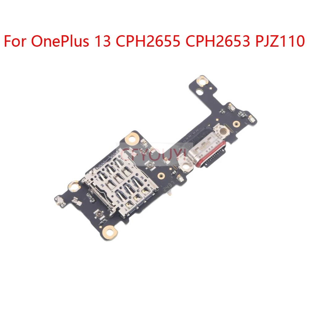 

USB Charger Charging Port Dock Connector Flex Cable Replace Part For OnePlus 13 Charging Port Board With SIM Card Holder Socket