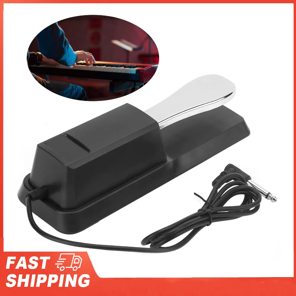 Universal Instrument Accessories Sustain Pedal for Electric Piano MIDI Keyboard Synthesizer