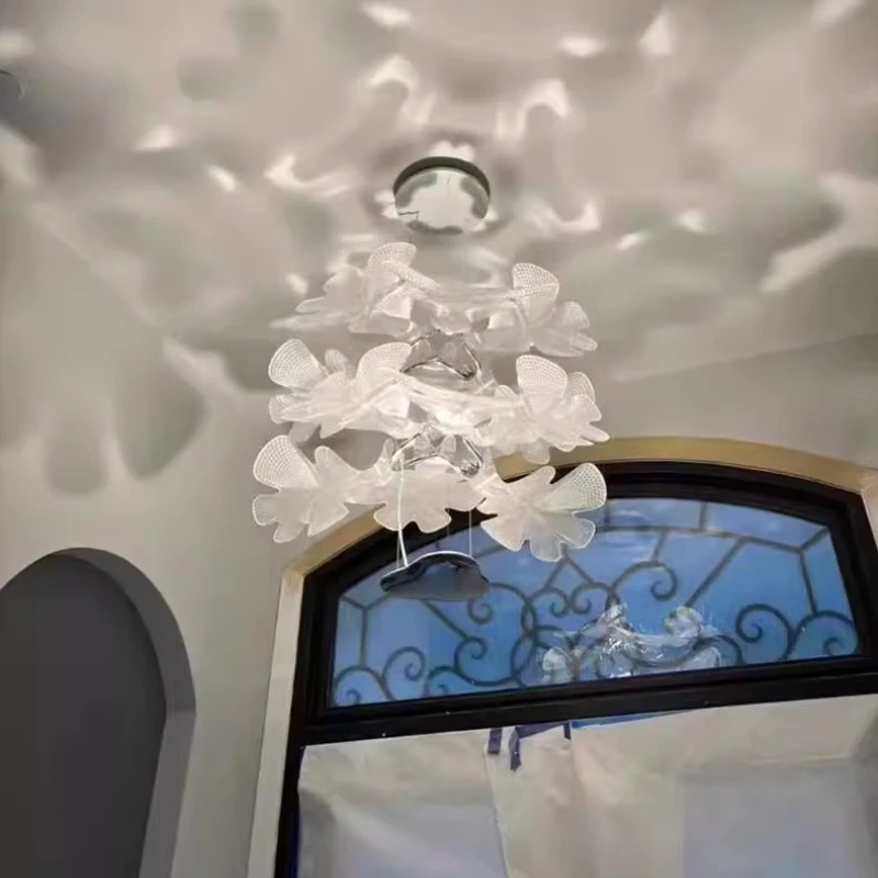 

Nordic Designer Light Luxury Petal Design LED Pendant Lights Restaurant Hotel Parlour High-end Chandelier Indoor Decor Lighting