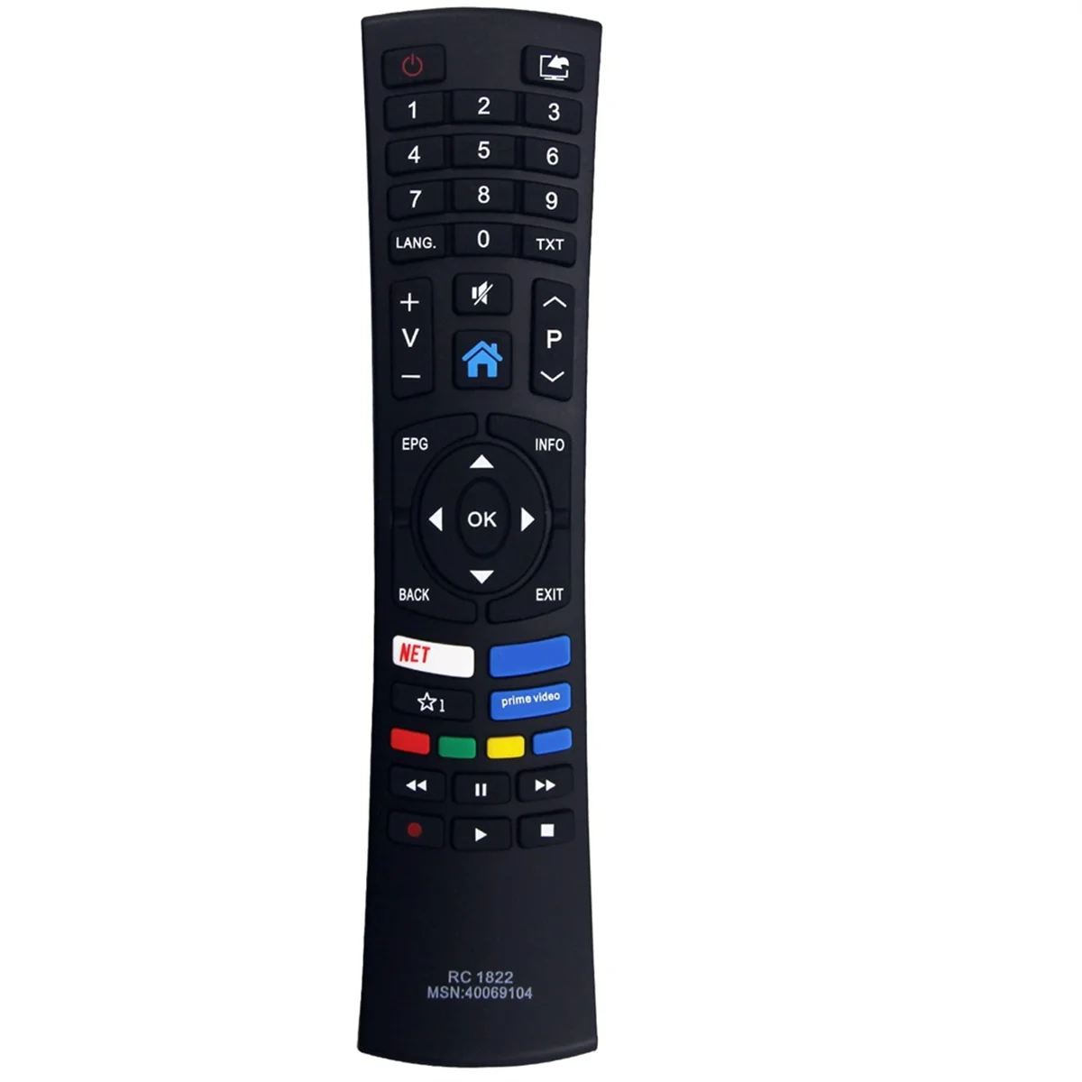 ABAN RC1822 Remplacer la télécommande pour la télécommande Bush TV