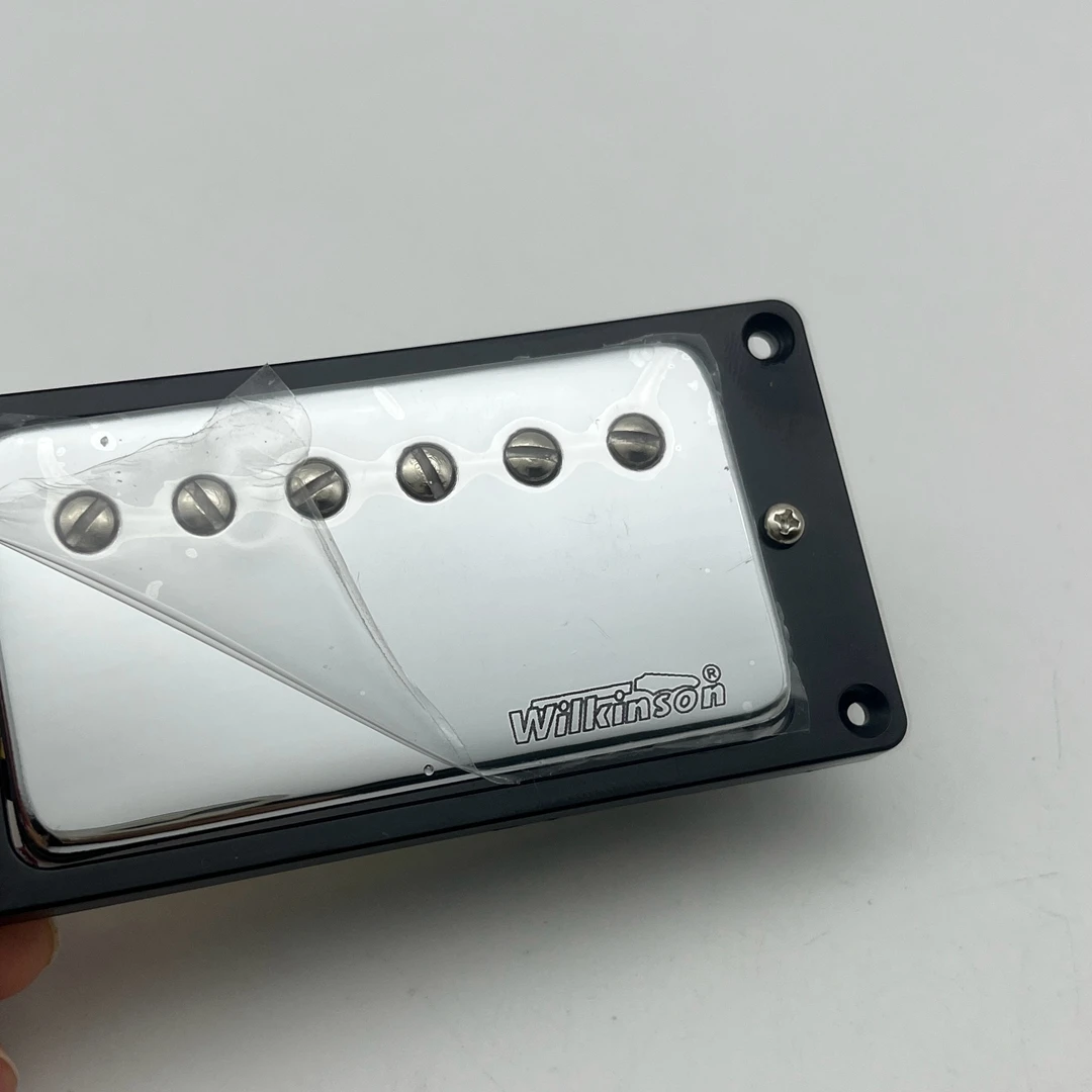 Wilkinson Alnico V Nickel Silver Humbucker Pickups Double Coil 4C Black Cover Made In Korea