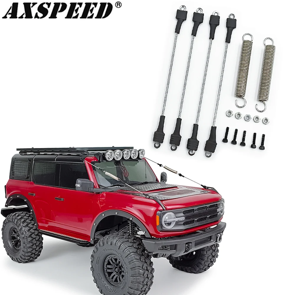 AXSPEED 1:10 RC Car Modified Parts Steel Rope for 1/10 RC Crawler TRX4 TRX6 Axial SCX10 90046 D90 D110 Tamiya Parts