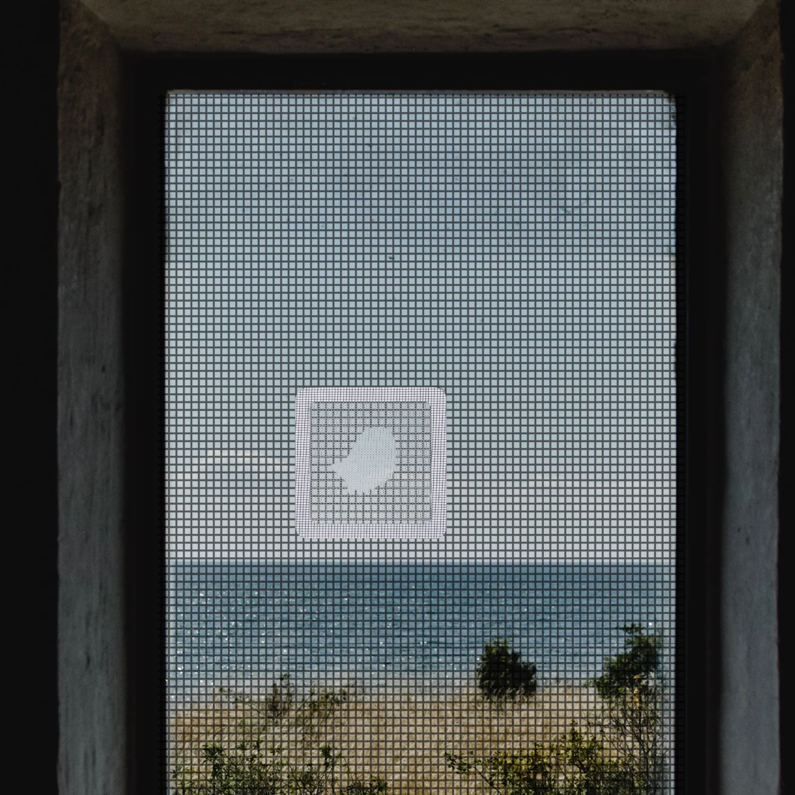 30pcs Window Screen Repair Patch Adhesive Hole Covering Door Screen Fixing Kit Durable Easy Install White Hardware