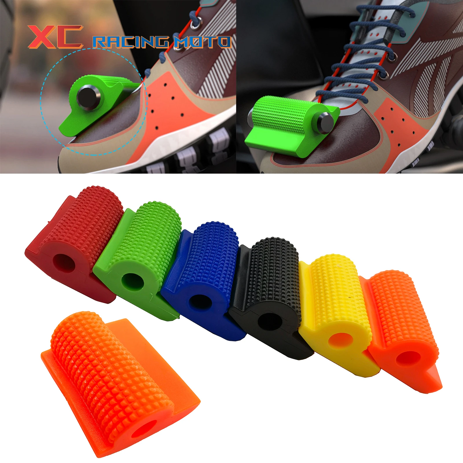 

6 Colors Motorcycle Shift Gear Lever Pedal Rubber Cover Foot Peg Toe Gel for Honda Kawasaki Yamaha KTM SUZUKI Accessories